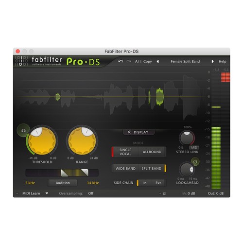 Fabfilter pro esser - pro-ds, de-esser